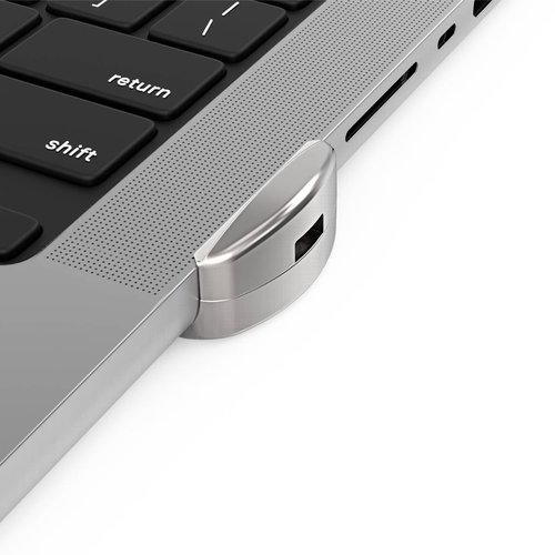 Compulocks Ledge Lock Adapter for MacBook Pro 14" M1 & M2 Silver - Patented Cutting-Edge MacBook Locking Security Solution