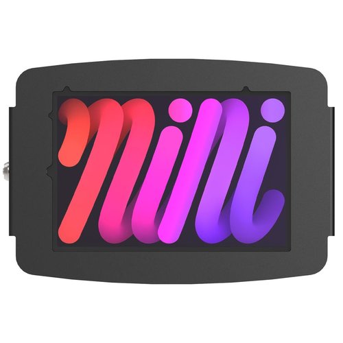 Compulocks iPad mini 8.3" Space Enclosure Wall Mount Black - High-Grade Aluminum Enclosure, Conceals charging cable, Quick