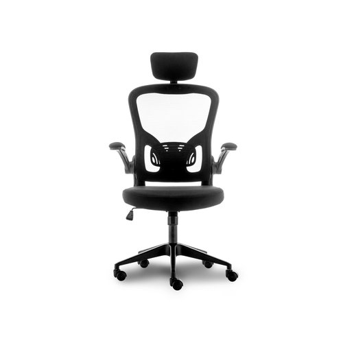Urban Factory Ergo Rocking Chair - 5-star Base - Black - Fabric, Rubber, Plastic - Armrest