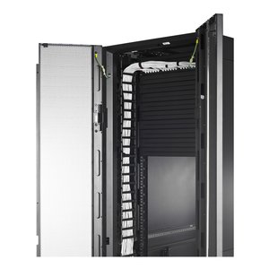 APC by Schneider Electric AR7723 Cable Organizer - Black - 1 Each Pack - TAA Compliant - Cable Manager - 6U Rack Height