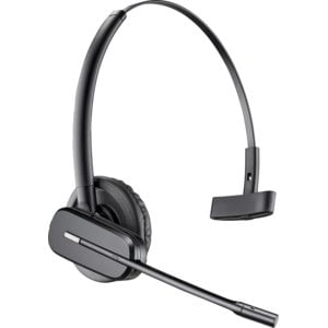 Poly CS540A Wireless On-ear Mono Earset - Black - Monaural - In-ear - 12000 cm - DECT - Noise Cancelling Microphone