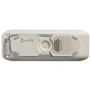 Poly Sync 40 Wired/Wireless Bluetooth Speakerphone - Silver - 3 Microphone(s) - 50 mm Speaker(s)