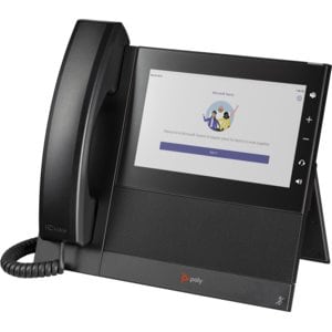 Poly CCX 600 IP Phone - Corded - Corded/Cordless - Wi-Fi, Bluetooth - Desktop - Black - 24 x Total Line - VoIP - 17.8 cm (