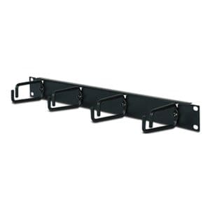 APC by Schneider Electric Cable Organizer - Black - Cable Manager - 1U Rack Height