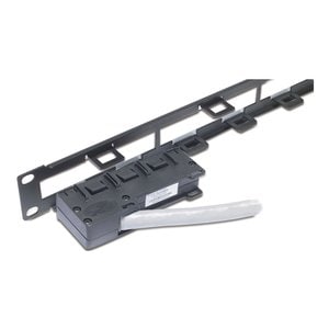 APC by Schneider Electric Cable Organizer - Black - 1 Pack Pack - Panel - 1U Rack Height
