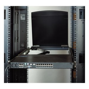 APC by Schneider Electric Rack Mount for KVM Switch - Black - TAA Compliant - 1 Each