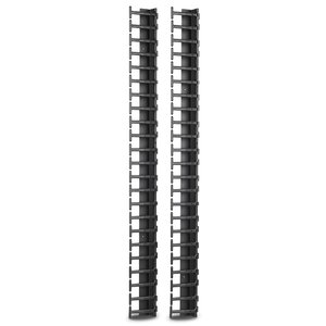 APC by Schneider Electric AR7723 Cable Organizer - Black - 1 Each Pack - TAA Compliant - Cable Manager - 6U Rack Height