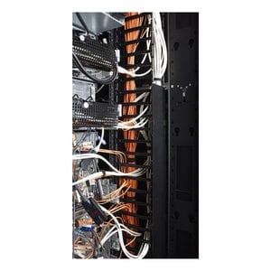 APC by Schneider Electric AR7586 Cable Organizer - Black - 2 Each Pack - TAA Compliant - Cover - 45U Rack Height