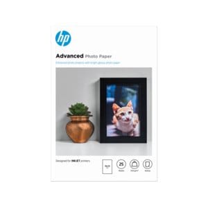 HP Advanced Inkjet Photo Paper - 100 mm x 150 mm - 250 g/m² Grammage - Glossy - 25 Sheet