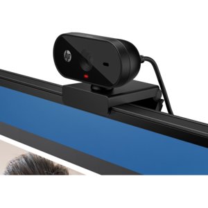 HP 325 Webcam - USB Type A - 1920 x 1080 Video - 66° Angle - Microphone - For Notebook, Monitor