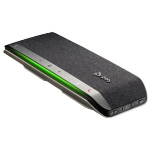 Poly Sync 40 Wired/Wireless Bluetooth Speakerphone - Silver - 3 Microphone(s) - 50 mm Speaker(s)
