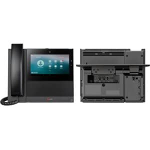 Poly CCX 700 IP Phone - Corded - Corded/Cordless - Wi-Fi, Bluetooth - Built-in Camera - Desktop - Black - 24 x Total Line 