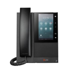 Poly CCX 505 IP Phone - Corded - Corded/Cordless - Bluetooth, Wi-Fi - Desktop, Wall Mountable - Black - 24 x Total Line - 