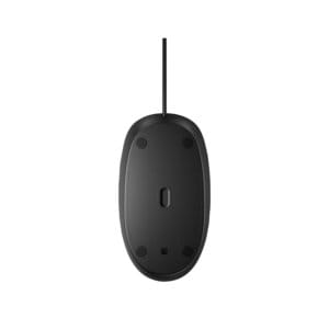 HP 125 Mouse - USB - Optical - 3 Button(s) - Cable - 1200 dpi - Scroll Wheel