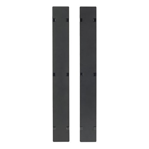 APC by Schneider Electric AR7581A Cable Organizer - Black - 2 Each Pack - TAA Compliant - Cover - 42U Rack Height