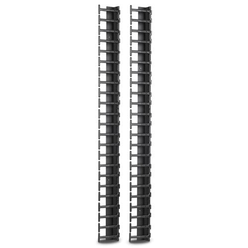 APC by Schneider Electric AR7723 Cable Organizer - Black - 1 Each Pack - TAA Compliant - Cable Manager - 6U Rack Height
