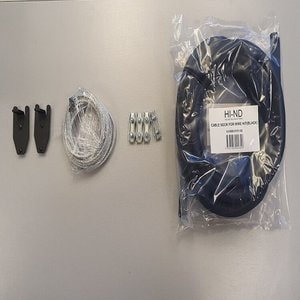 Wire, 3m for ceiling casing, Black cover