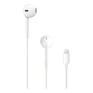 Apple EarPods Wired Earbud Stereo Earset - White - Binaural - Outer-ear - Lightning Connector