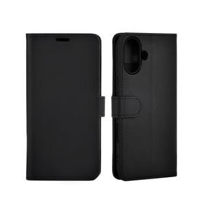 gre8t Carrying Case (Wallet) Apple iPhone 16 Smartphone - Black - Bump Resistant, Scratch Resistant, Dirt Resistant