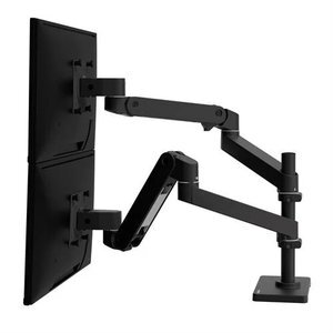 LX Pro Dual Stacking Arm, Two Monitor Mount - Black