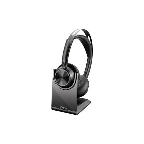 Voyager Focus 2 USB-C-C Headset +USB-C/A Adapter +Charging Stand No localization