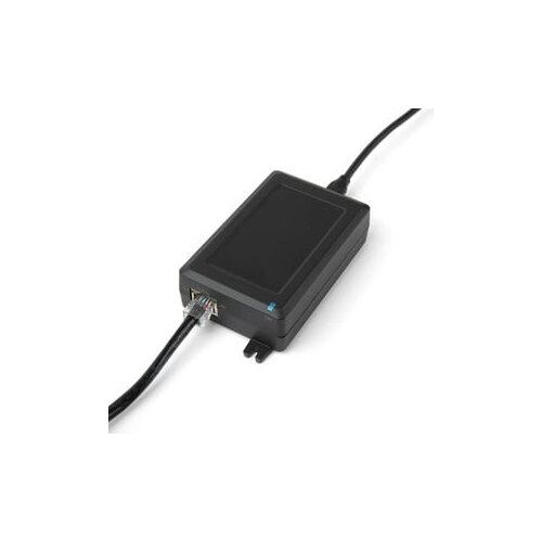 Power Over Ethernet Adapter for Meeting Owl 4+, with a 2m USB-C cable and a 4,5m Ethernet cable