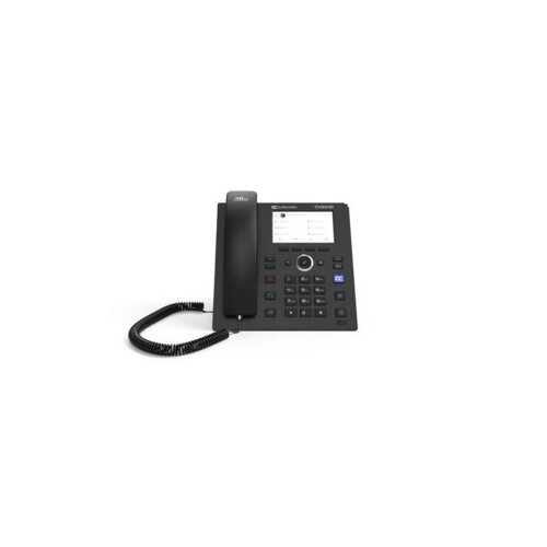 Teams C430HD IP-Phone PoE GbE black
2 Ethernet 10/100/1000 ports, 480x272 4.3'' Color LCD and Power over Ethernet (PoE)