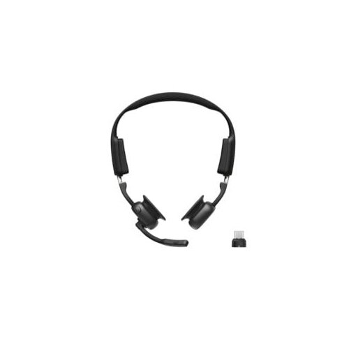 SHOKZ OpenMeet UC Wireless Bluetooth Bone Conduction Videoconferencing Headset with USB-C adapter