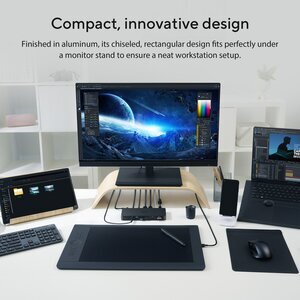 Asus DC500 Thunderbolt 4 Docking Station for Monitor, Notebook, Memory Card Reader - Memory Card Reader - SD - 150 W - Bla