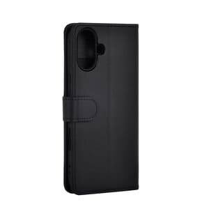 gre8t Carrying Case (Wallet) Apple iPhone 16 Smartphone - Black - Bump Resistant, Scratch Resistant, Dirt Resistant