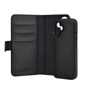 gre8t Carrying Case (Wallet) Apple iPhone 16 Smartphone - Black