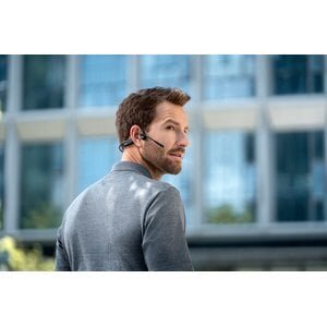 SHOKZ OpenComm2 UC 2025 Upgrade Wireless Bluetooth Bone Conduction Videoconferencing Headset with USB-C Charging Port and 