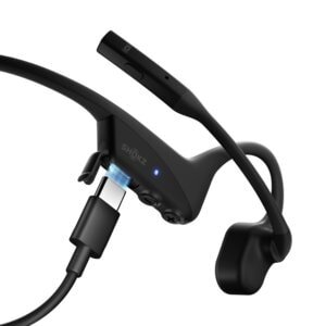 SHOKZ OpenComm2 UC 2025 Upgrade Wireless Bluetooth Bone Conduction Videoconferencing Headset with USB-C Charging Port and 