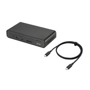 Asus DC301 11 Port(s) USB Type C Docking Station for Notebook, Monitor, Keyboard, Mouse, Earphone, Card Reader - Charging 