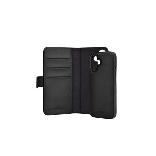 gre8t Carrying Case (Wallet) Apple iPhone 16 Smartphone - Black