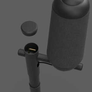 SMS Floorstand Adjustable for Meeting OWL 3 and 4 - Black