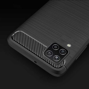 Coque Akashi - pour Samsung Galaxy A12 Smartphone - Noir - Polyuréthanne thermoplastique (TPU)