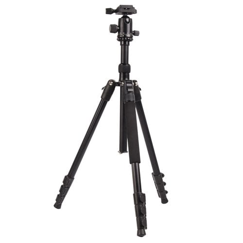 TREPIED AVEC ROTULE PRO 1.68M POUR APPAREIL PHOTO - Hauteur (min/max) : 42/168cm - Poids : 1.5kg - Monopode : Tube central
