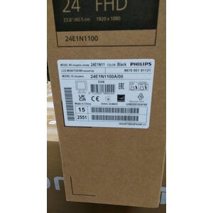 Philips 24E1N1100A 24" Class Full HD LED Monitor - 16:9 - Textured Black - 60.5 cm (23.8") Viewable - In-plane Switching (