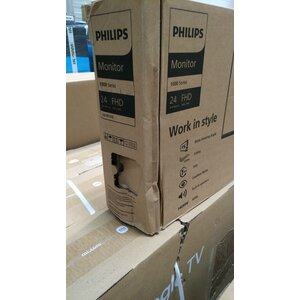 Philips E-line 24E1N1200A 24" Class Full HD LED Monitor - 16:9 - Textured Black - 60.5 cm (23.8") Viewable - In-plane Swit