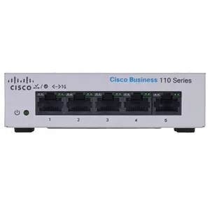 Cisco Business 110 CBS110-5T-D Ethernet Switch - 5.0 Ports - Gigabit Ethernet - 10/100/1000Base-T - 2 Layer Supported - 2.