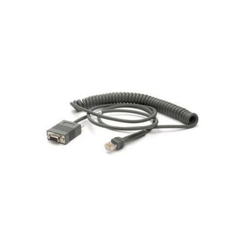 Zebra Serial Data Transfer Cable - 9 ft Serial Data Transfer Cable - First End: 9-pin DB-9 RS-232 Serial - Male