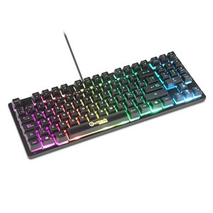Teclado Gamer Getttech, Iluminación Rgb, USB, Alámbrico, 90 Teclas, 19 Teclas Anti-Ghosting, Para Pc Windows/Mac,Teclado A
