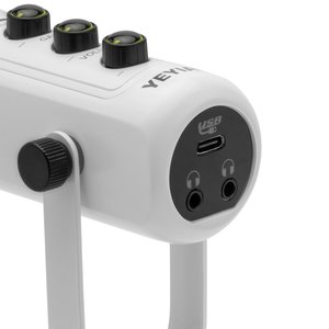 Micrófono PC Gamer Yeyian, Micrófono USB Condensador con Cancelación de Ruido, USB Tipo-C, Silencio, Control de Ganancia, 