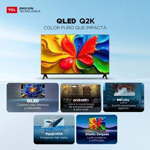 SMART TV TCL 32 INC QLED FLAT HD GOOGLE TV DOLBY AUDIO 2X8W 60 HZ