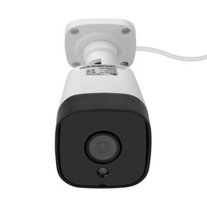 Kit De Camaras Qian Con NVR/ Disco Duro 1TB, Ip Bullet 5 Mp 30m Ir Para Interiores/exteriores Alámbrico 2560 X 1920 Pixele