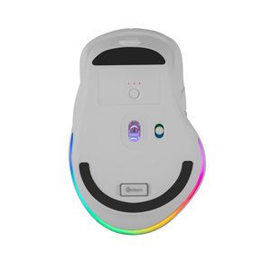 Mouse Gamer Getttech, Inalámbrico/alámbrico, Bluetooth, Usb, 6400dpi, Retroiluminación Rgb, Negro