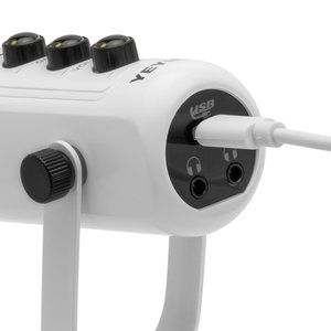 Micrófono PC Gamer Yeyian, Micrófono USB Condensador con Cancelación de Ruido, USB Tipo-C, Silencio, Control de Ganancia, 