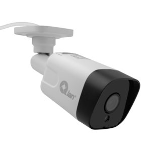 Kit De Camaras Qian Con NVR/ Disco Duro 1TB, Ip Bullet 5 Mp 30m Ir Para Interiores/exteriores Alámbrico 2560 X 1920 Pixele