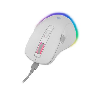 Mouse Gamer Getttech, Inalámbrico/alámbrico, Bluetooth, Usb, 6400dpi, Retroiluminación Rgb, Negro